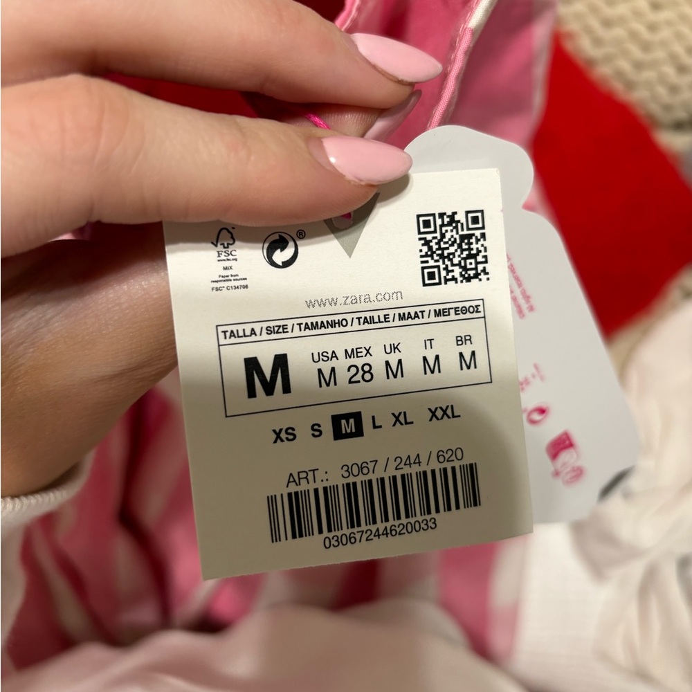 Zara X barbie dress pink and white gingham midi dress - Picture 10 of 11